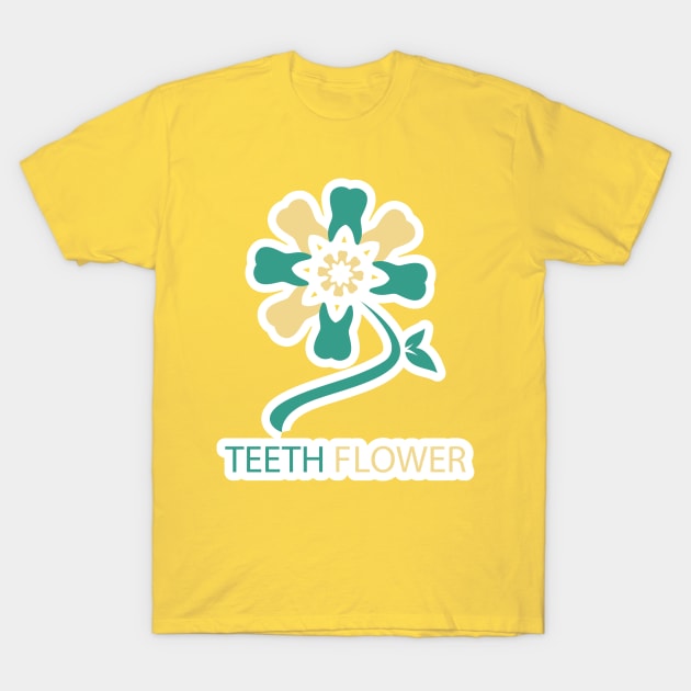 Tooth Flower circle pattern for Dental logo design. Dental care logo design. T-Shirt by AlviStudio